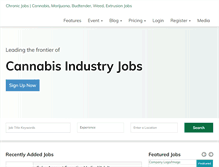 Tablet Screenshot of chronicjobs.com